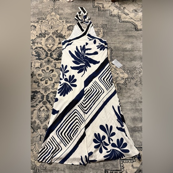 Nordstrom CIEBON Brynlee Halter Dress NWT Sold Out! Farm Rio Vibes 😍😍 - Picture 8 of 15